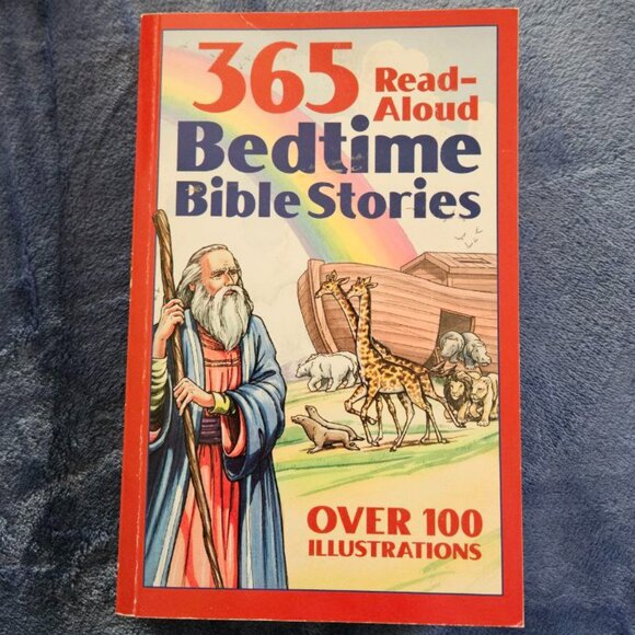 365 Read-Aloud Bedtime Bible Stories with Illustrations - Paperback - Picture 1 of 8